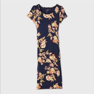 Short Sleeve T-Shirt Floral Dress